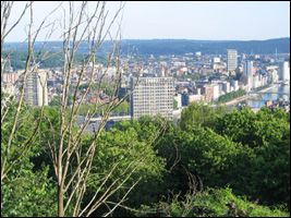 La ville de Liège vue depuis la citadelle