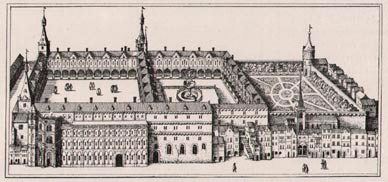 Le palais avant l'incendie de 1734.