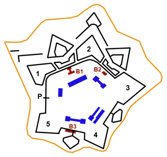 Plan au 20e siècle.