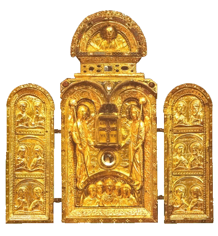 Triptyque reliquaire de la vraie Croix - 1160-1170