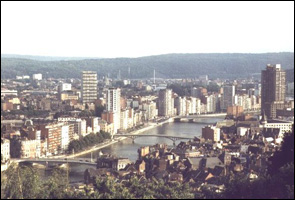 La ville de Liège vue depuis la citadelle