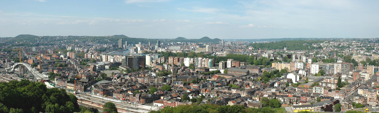 La ville vue depuis la colline de Cointe. 