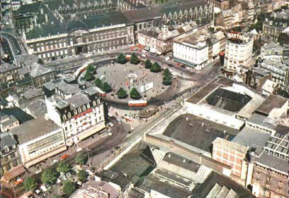 La place Saint-Lambert en 1964.